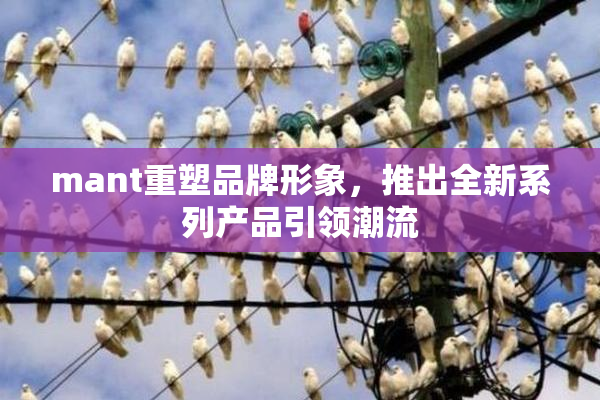 mant重塑品牌形象，推出全新系列产品引领潮流