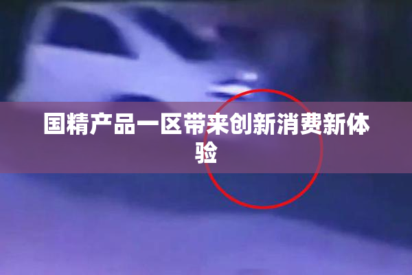 国精产品一区带来创新消费新体验