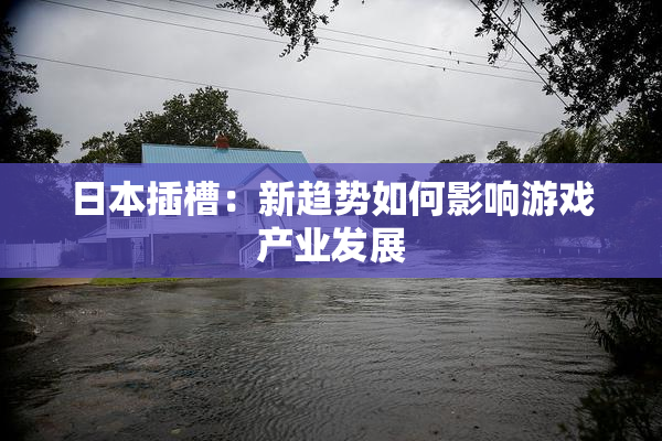 日本插槽：新趋势如何影响游戏产业发展