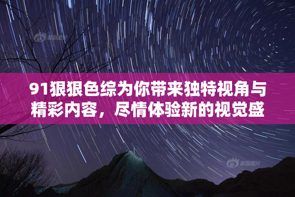 91狠狠色综为你带来独特视角与精彩内容，尽情体验新的视觉盛宴！