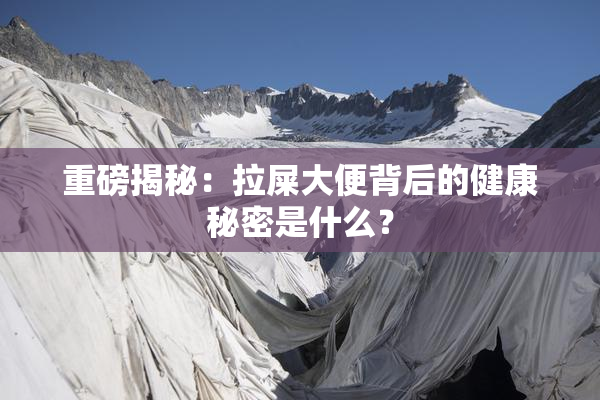 重磅揭秘：拉屎大便背后的健康秘密是什么？