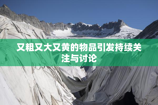 又粗又大又黄的物品引发持续关注与讨论