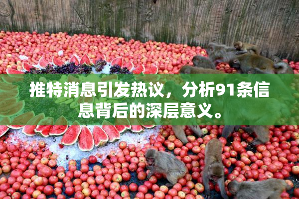 推特消息引发热议，分析91条信息背后的深层意义。