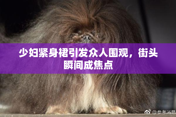 少妇紧身裙引发众人围观，街头瞬间成焦点