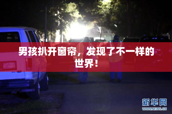 男孩扒开窗帘，发现了不一样的世界！