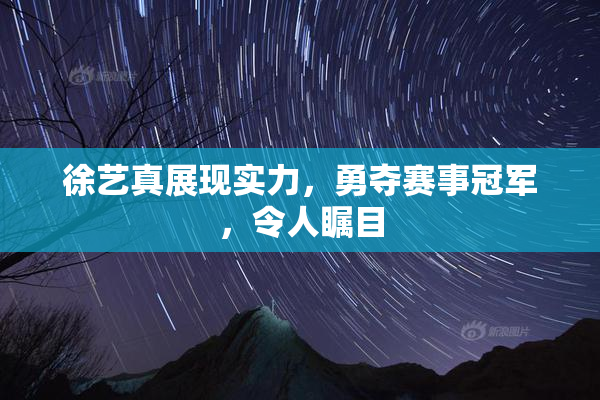 徐艺真展现实力，勇夺赛事冠军，令人瞩目