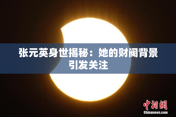 张元英身世揭秘：她的财阀背景引发关注