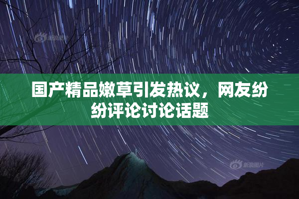 国产精品嫩草引发热议，网友纷纷评论讨论话题
