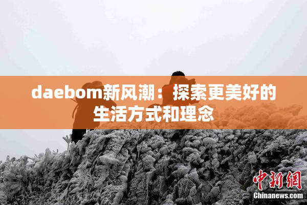 daebom新风潮：探索更美好的生活方式和理念
