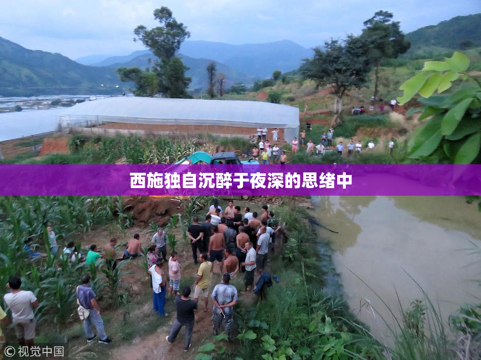 西施独自沉醉于夜深的思绪中