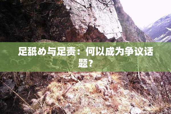 足舐め与足责：何以成为争议话题？