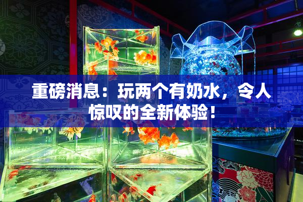重磅消息：玩两个有奶水，令人惊叹的全新体验！