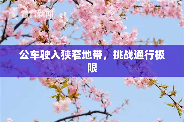 公车驶入狭窄地带，挑战通行极限