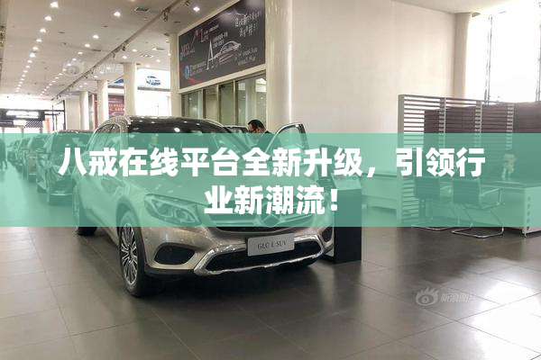 八戒在线平台全新升级，引领行业新潮流！