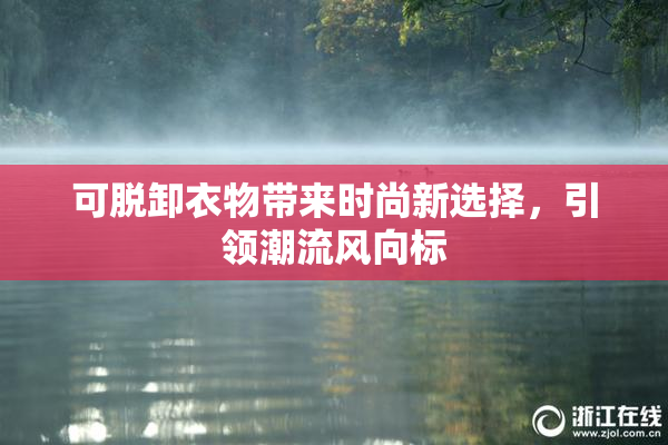 可脱卸衣物带来时尚新选择，引领潮流风向标
