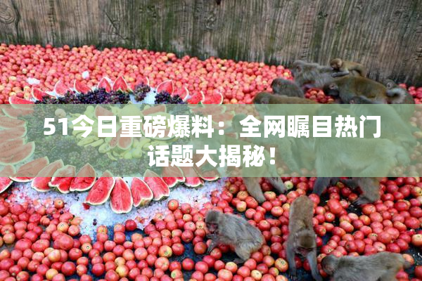 51今日重磅爆料：全网瞩目热门话题大揭秘！