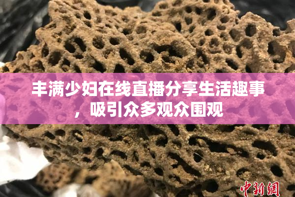 丰满少妇在线直播分享生活趣事，吸引众多观众围观