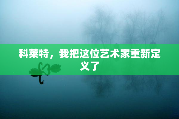 科莱特，我把这位艺术家重新定义了