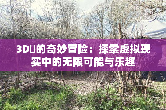 3D姉的奇妙冒险：探索虚拟现实中的无限可能与乐趣