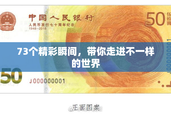 73个精彩瞬间，带你走进不一样的世界