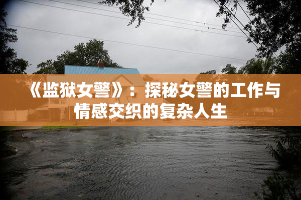 《监狱女警》：探秘女警的工作与情感交织的复杂人生