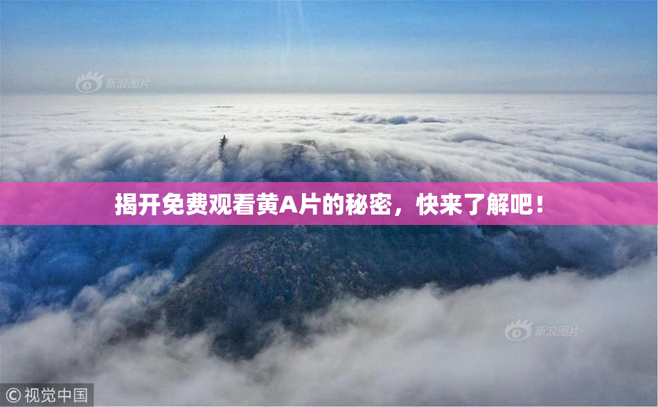 揭开免费观看黄A片的秘密，快来了解吧！