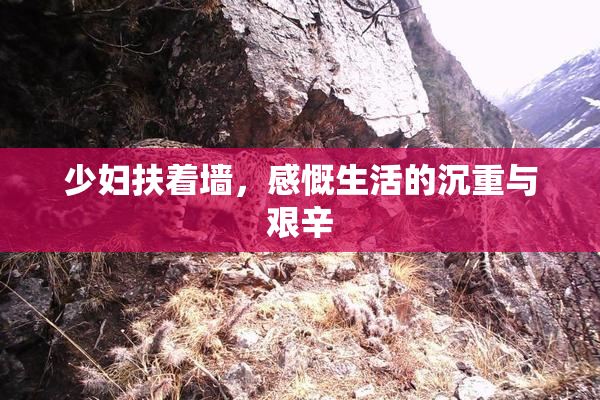 少妇扶着墙，感慨生活的沉重与艰辛