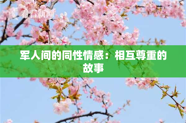 军人间的同性情感：相互尊重的故事