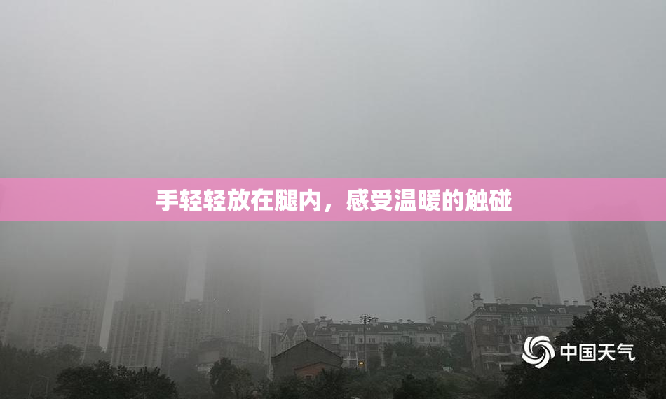 手轻轻放在腿内，感受温暖的触碰