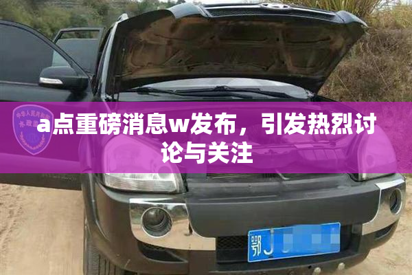 a点重磅消息w发布，引发热烈讨论与关注