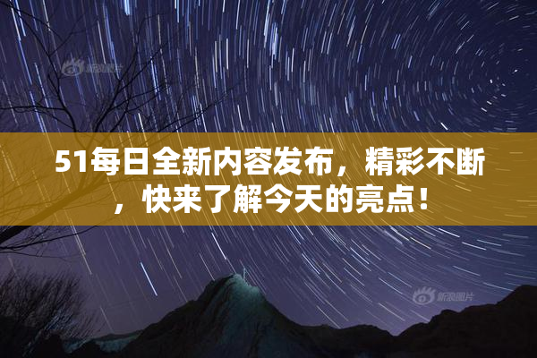51每日全新内容发布，精彩不断，快来了解今天的亮点！