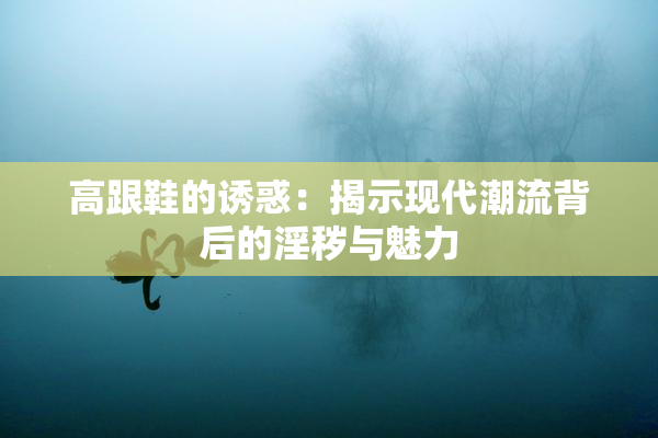 高跟鞋的诱惑：揭示现代潮流背后的淫秽与魅力