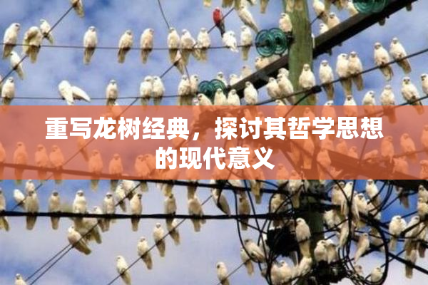 重写龙树经典，探讨其哲学思想的现代意义