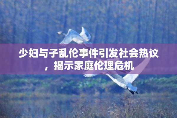 少妇与子乱伦事件引发社会热议，揭示家庭伦理危机