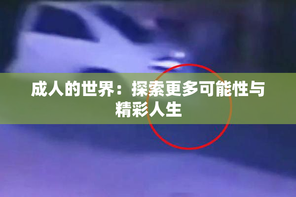 成人的世界：探索更多可能性与精彩人生