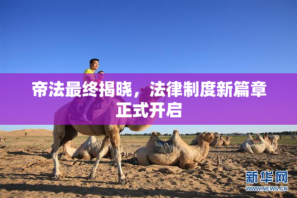 帝法最终揭晓，法律制度新篇章正式开启