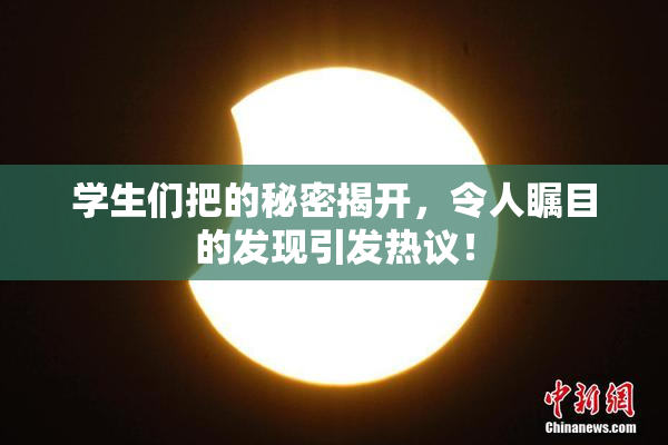 学生们把的秘密揭开，令人瞩目的发现引发热议！