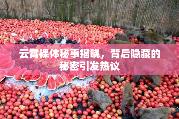云霄裸体秘事揭晓，背后隐藏的秘密引发热议