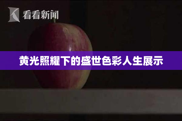 黄光照耀下的盛世色彩人生展示