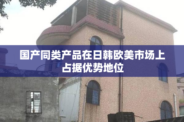 国产同类产品在日韩欧美市场上占据优势地位