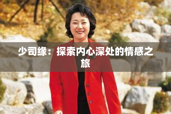 少司缘：探索内心深处的情感之旅