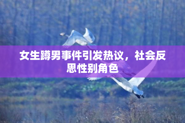 女生蹲男事件引发热议，社会反思性别角色