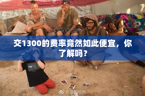 交1300的费率竟然如此便宜，你了解吗？