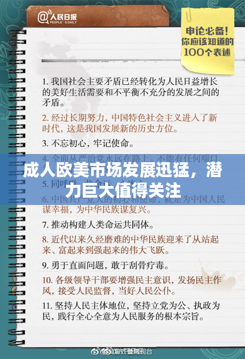 成人欧美市场发展迅猛，潜力巨大值得关注