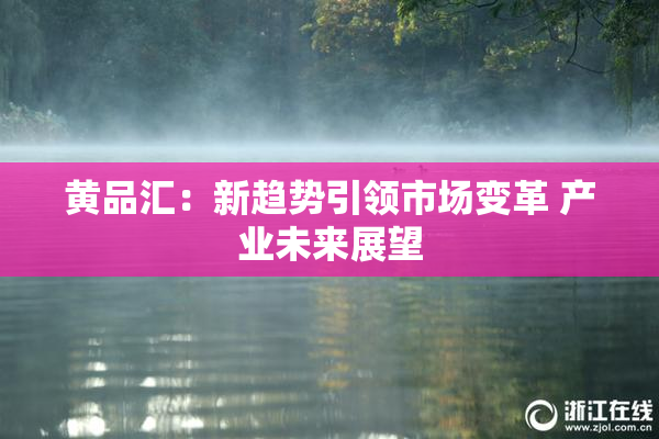 黄品汇：新趋势引领市场变革 产业未来展望
