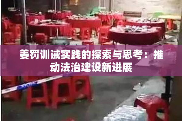 姜罚训诫实践的探索与思考：推动法治建设新进展