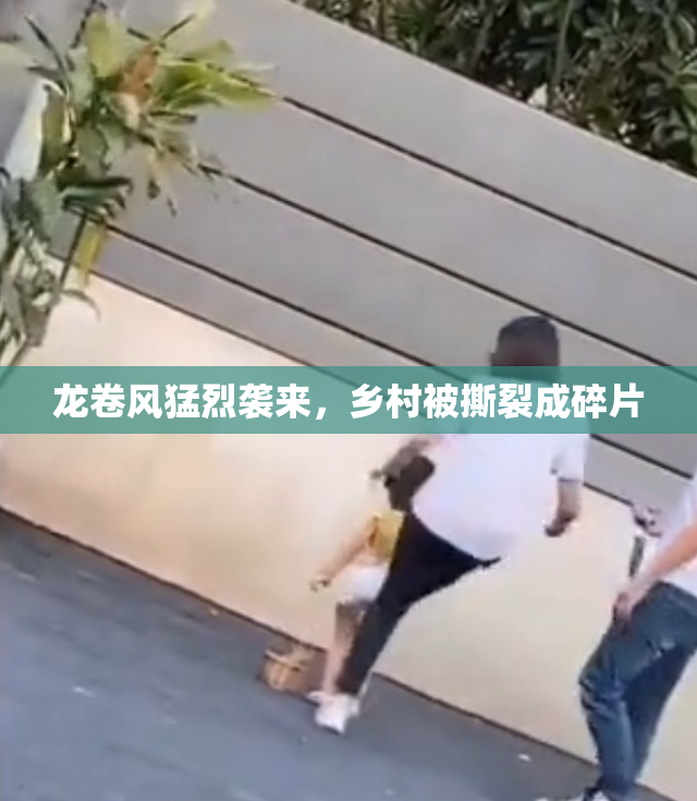 龙卷风猛烈袭来，乡村被撕裂成碎片