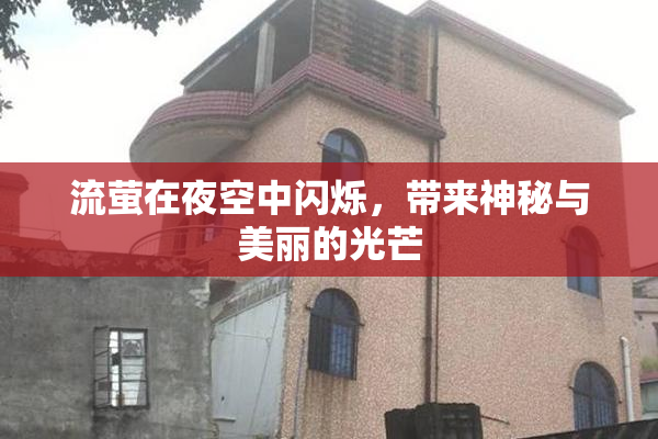 流萤在夜空中闪烁，带来神秘与美丽的光芒