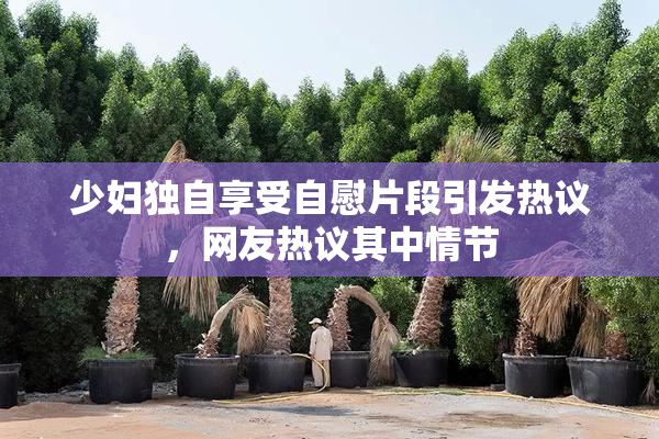 少妇独自享受自慰片段引发热议，网友热议其中情节