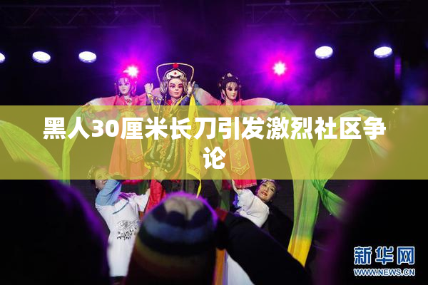 黑人30厘米长刀引发激烈社区争论
